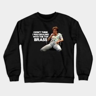 Kate Mckinnon /// Dealing with the top brass Crewneck Sweatshirt